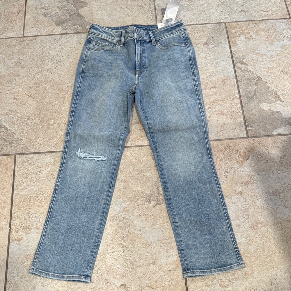 Chico's Light Blue Straight Leg Jeans Size 4R US